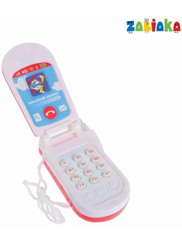 Музыкальный телефончик «Самый быстрый!», русская озвучка, световые эффекты, работает от батареек, МИКС