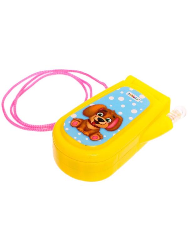 Музыкальный телефон «Домашние питомцы», русская озвучка, световые эффекты, работает от батареек, МИКС