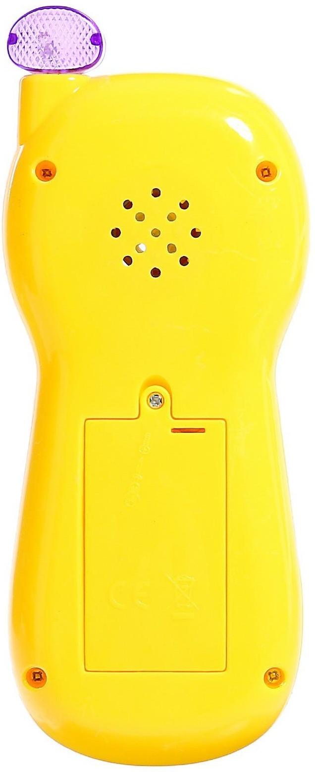 Телефончик музыкальный «Забавный мишка», световые эффекты, русская озвучка, работает от батареек