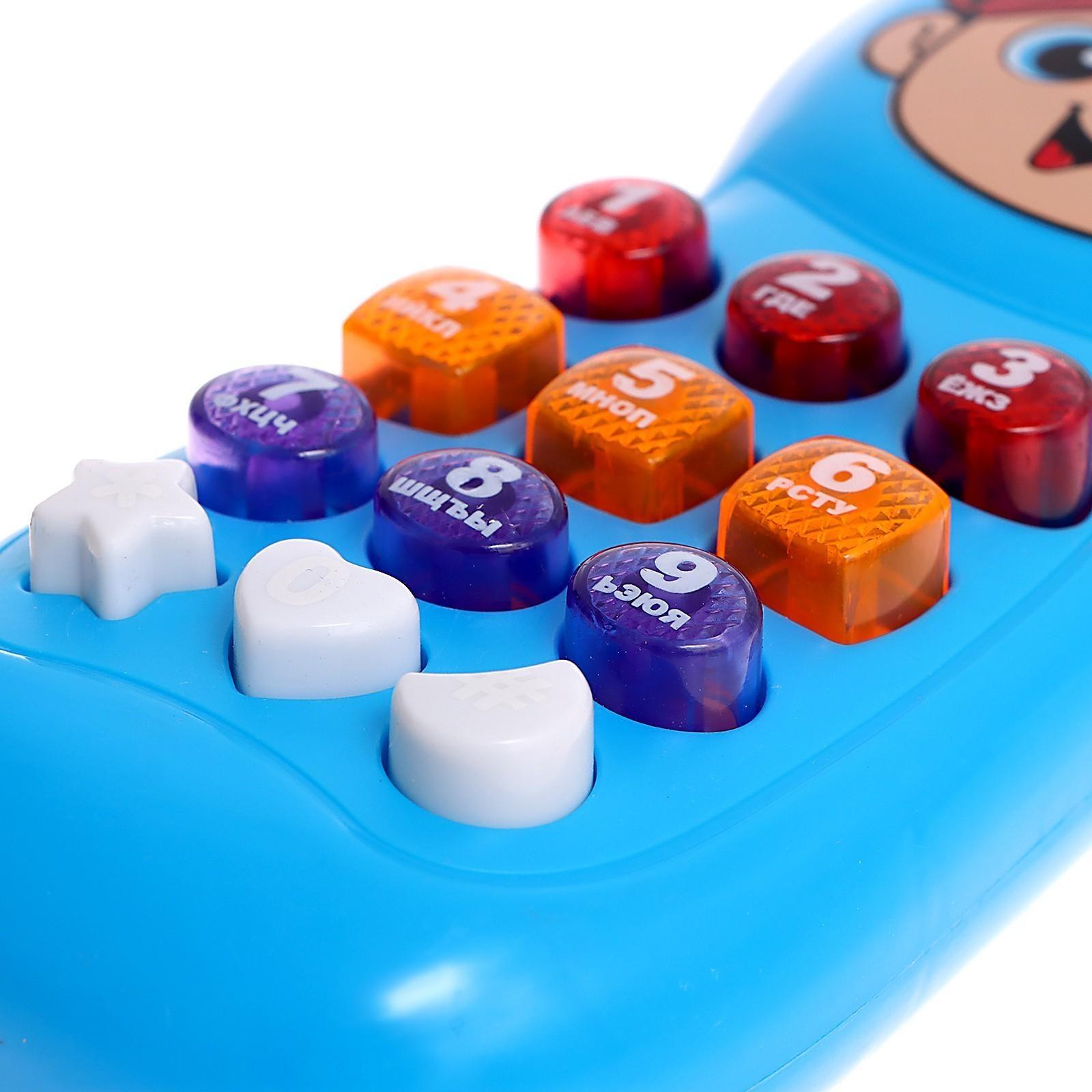 Телефончик музыкальный «Храбрый пират», световые эффекты, русская озвучка, работает от батареек