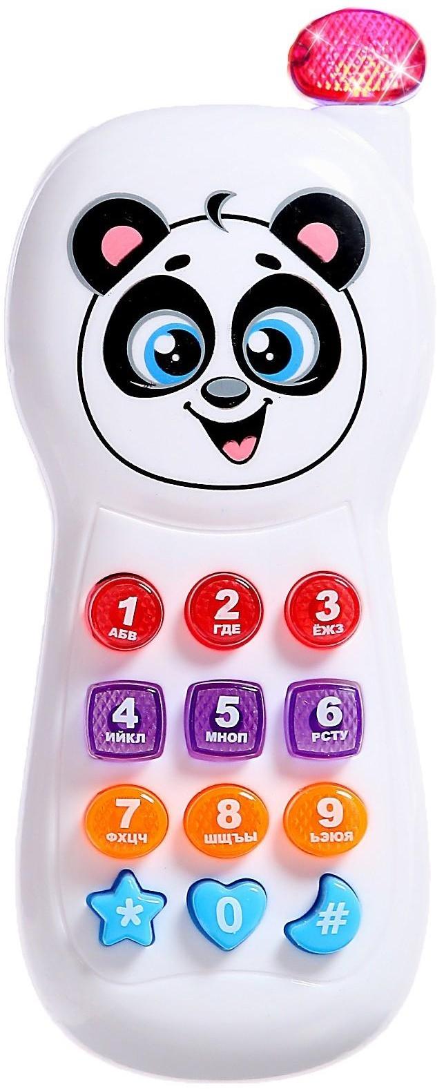 Телефончик музыкальный «Весёлый друг», световые эффекты, русская озвучка, работает от батареек