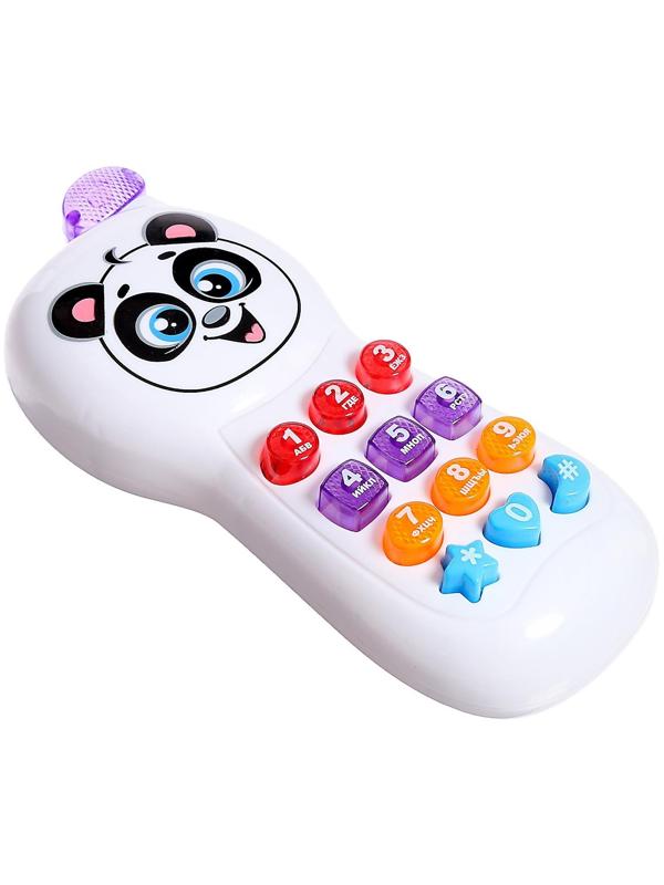 Телефончик музыкальный «Весёлый друг», световые эффекты, русская озвучка, работает от батареек