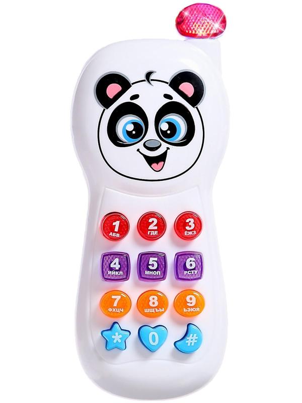 Телефончик музыкальный «Весёлый друг», световые эффекты, русская озвучка, работает от батареек
