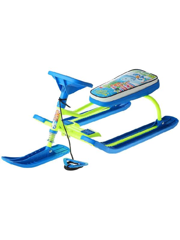 Снегокат «Тимка спорт 2 Фиксики», ТС2/Ф22, цвет лимонный/голубой