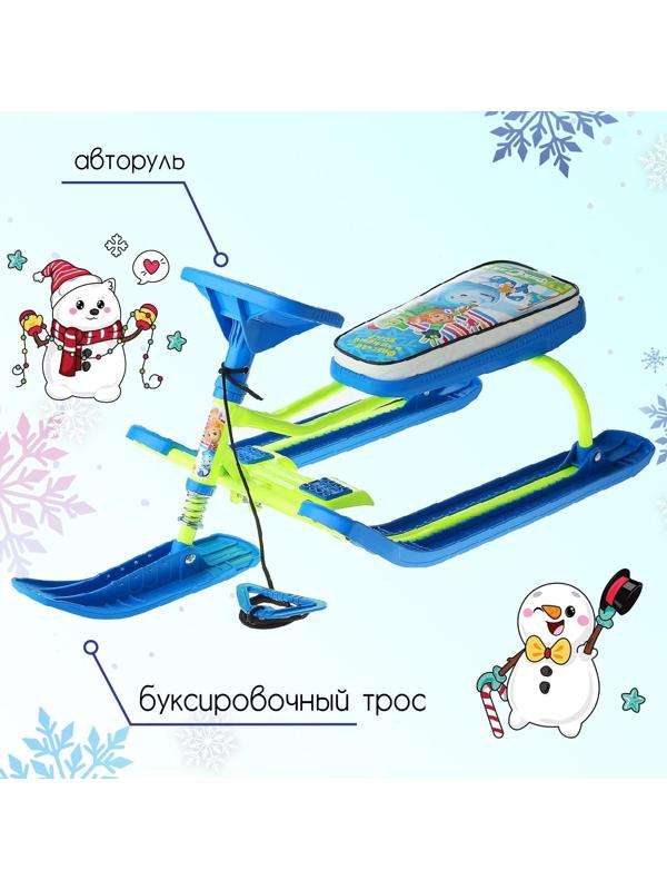 Снегокат «Тимка спорт 2 Фиксики», ТС2/Ф22, цвет лимонный/голубой