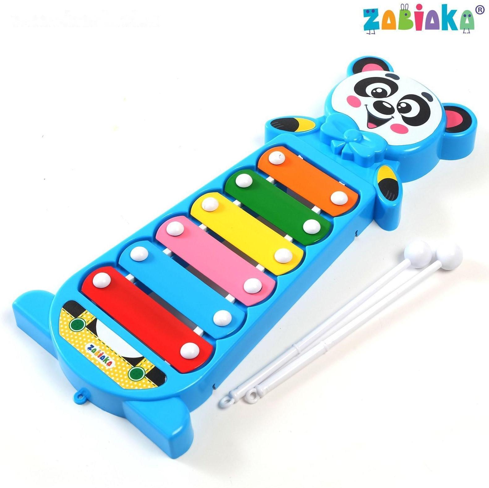 Металлофон «Панда», цвета МИКС