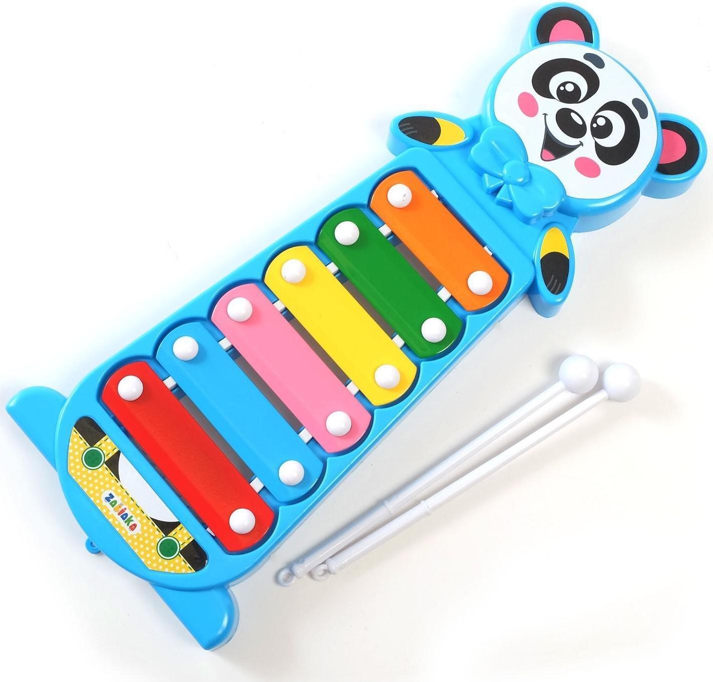 Металлофон «Панда», цвета МИКС