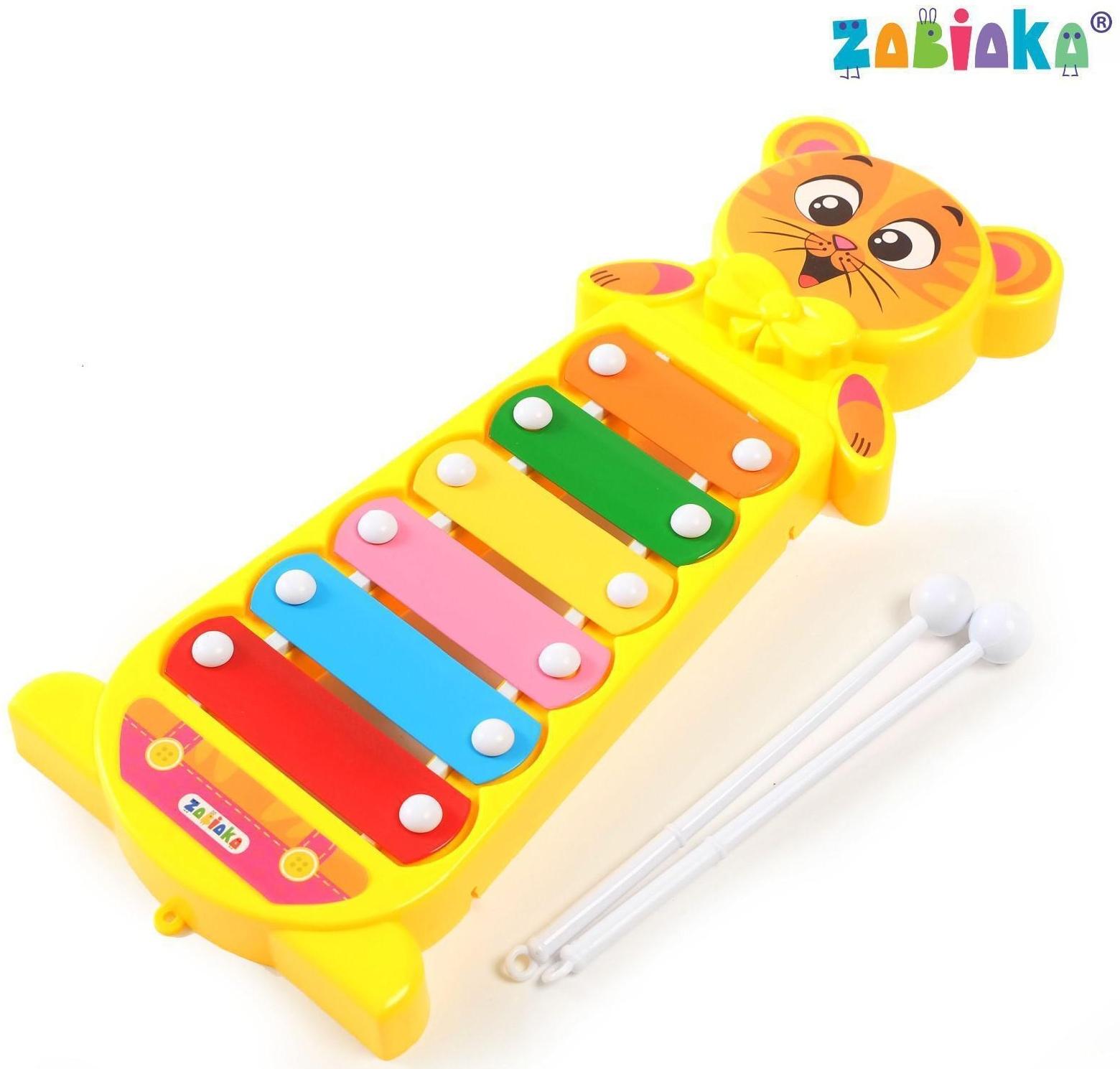 Металлофон «Котёнок», цвета МИКС