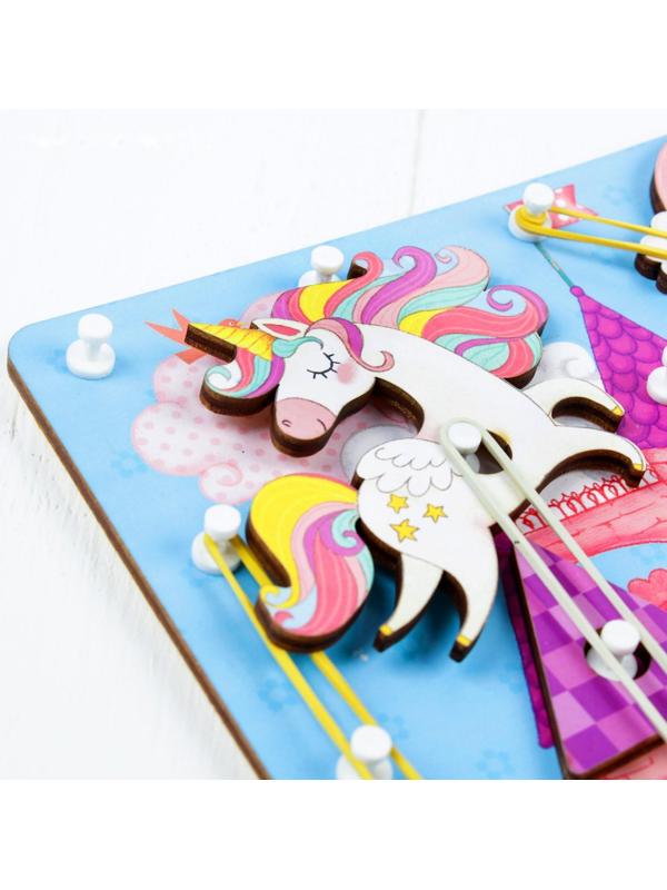 Настольная игра. Геоборд с доп. элементами «Замок принцессы» 20х20 см