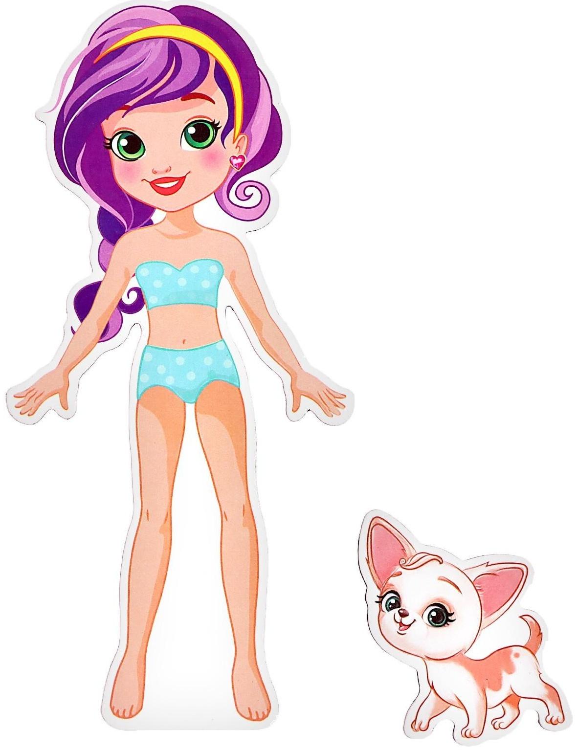 Магнитная кукла с одеждой «Лиза и Чаппи»