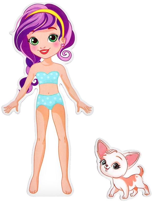 Магнитная кукла с одеждой «Лиза и Чаппи»