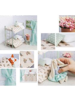 Кроватка для игрушки–малютки «Для дружной семейки», набор для шитья, 21 × 29,7 × 1 см