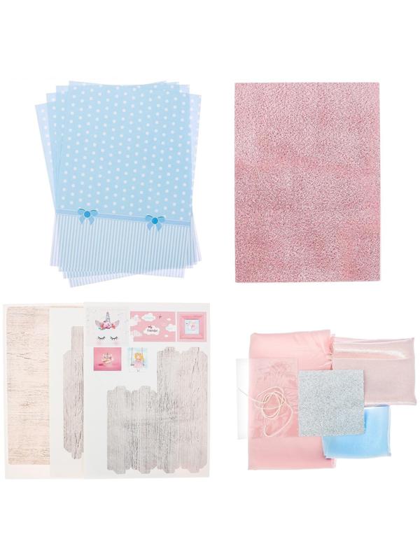 Кроватка для игрушки–малютки «Розовые сны», набор для шитья, 21 × 29,7 × 1 см