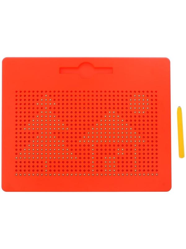 Планшет обучающий «Магнитное рисование», 714 отверстий, цвет красный