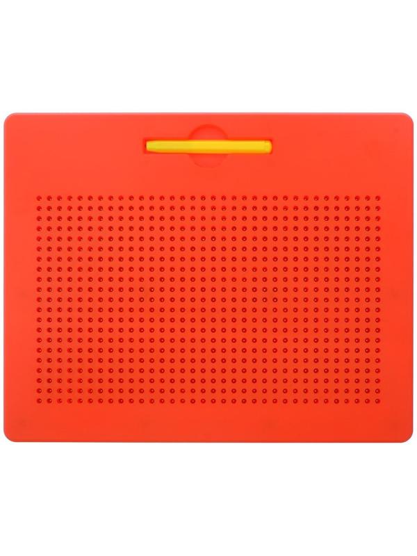 Планшет обучающий «Магнитное рисование», 714 отверстий, цвет красный