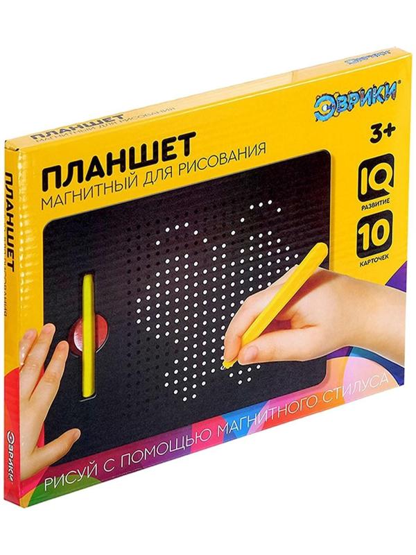 Планшет обучающий «Магнитное рисование», 380 отверстий, цвет чёрный