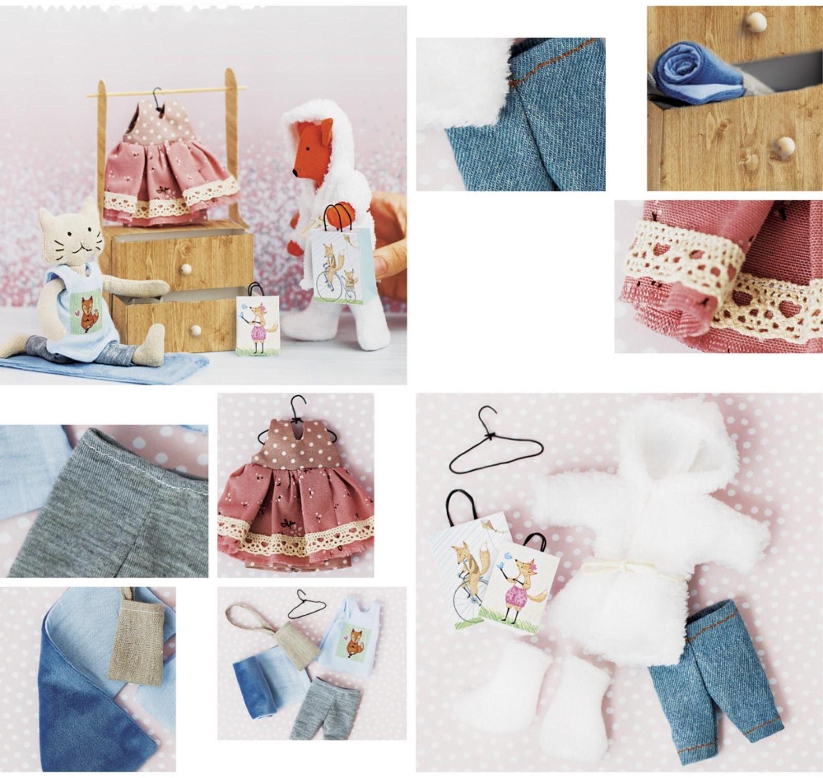 Гардероб и одежда для игрушек малюток, «Добрая зима», набор для шитья, 21 × 29,5 × 0,5 см