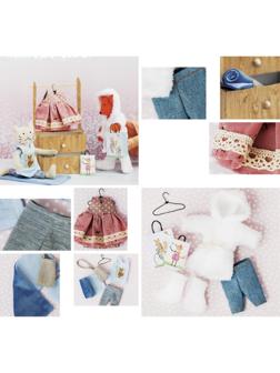 Гардероб и одежда для игрушек малюток, «Добрая зима», набор для шитья, 21 × 29,5 × 0,5 см