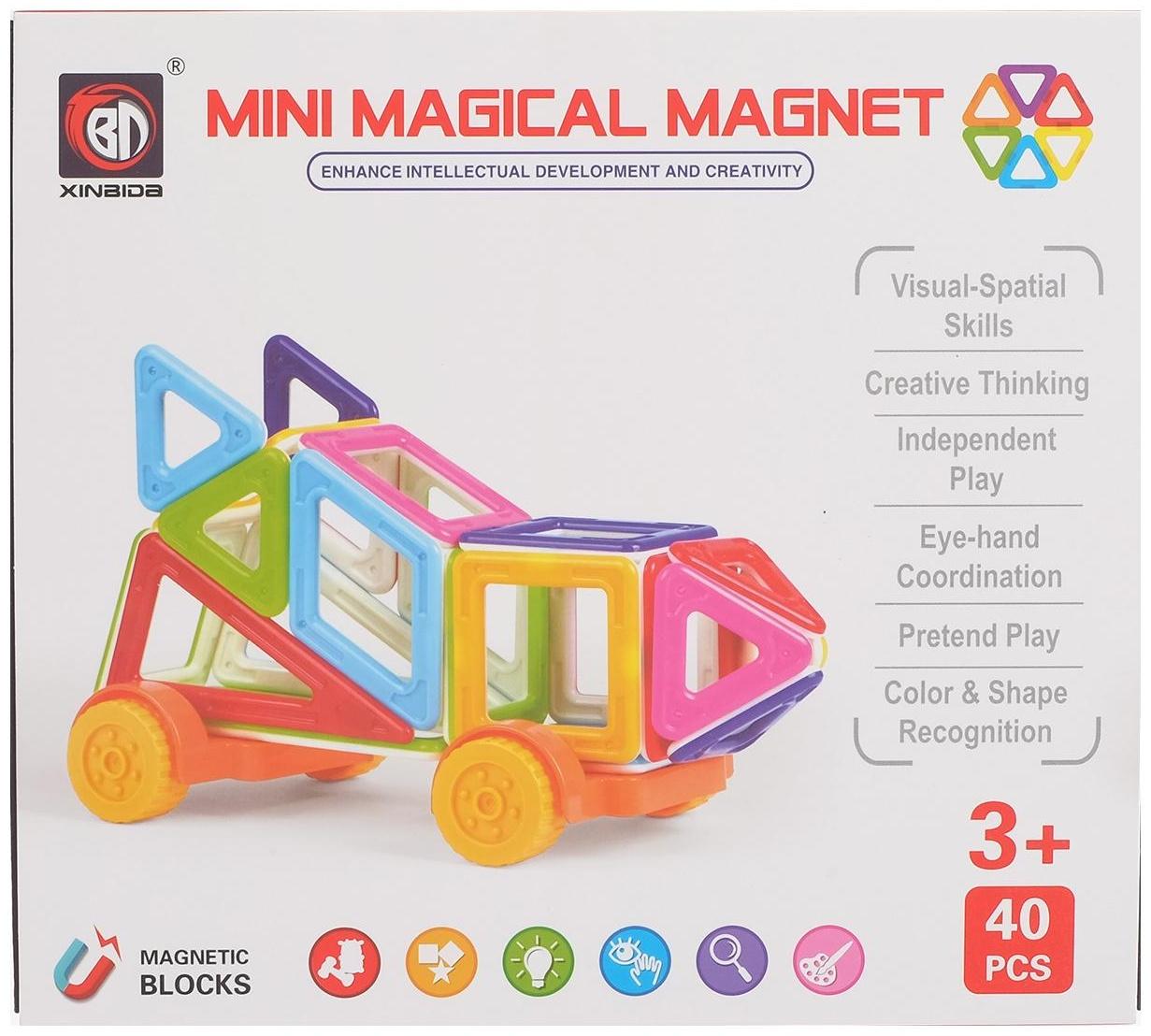 Конструктор магнитный «Мини-магический магнит», 40 деталей