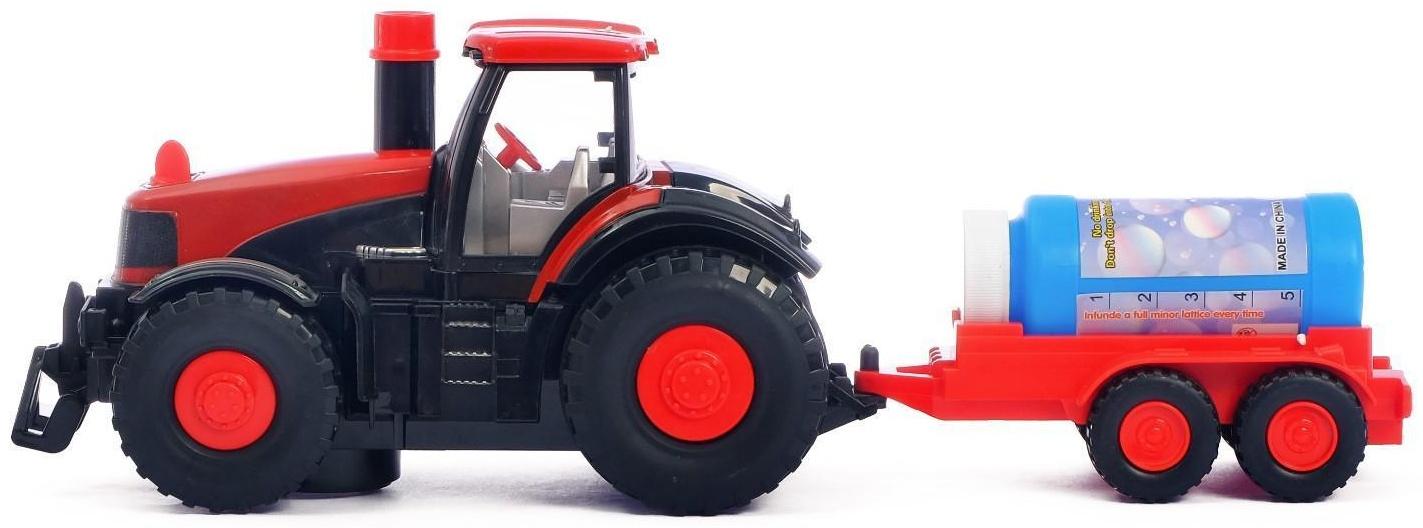 Трактор «Фермер», с мыльными пузырями, работает от батареек, свет и звук