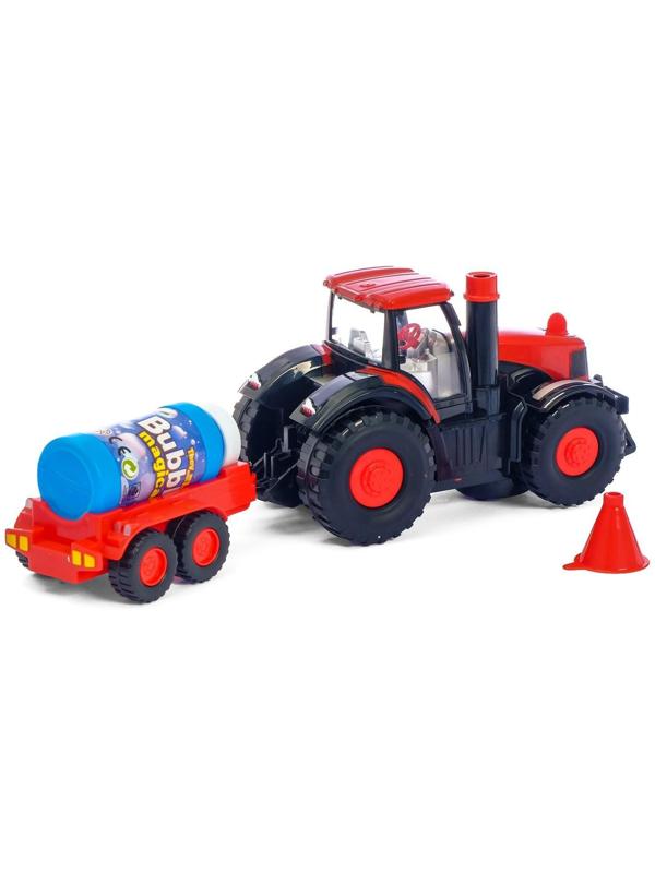 Трактор «Фермер», с мыльными пузырями, работает от батареек, свет и звук