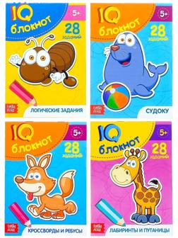 Блокнот IQ набор для дошкольников №2, 4 шт. по 36 стр.