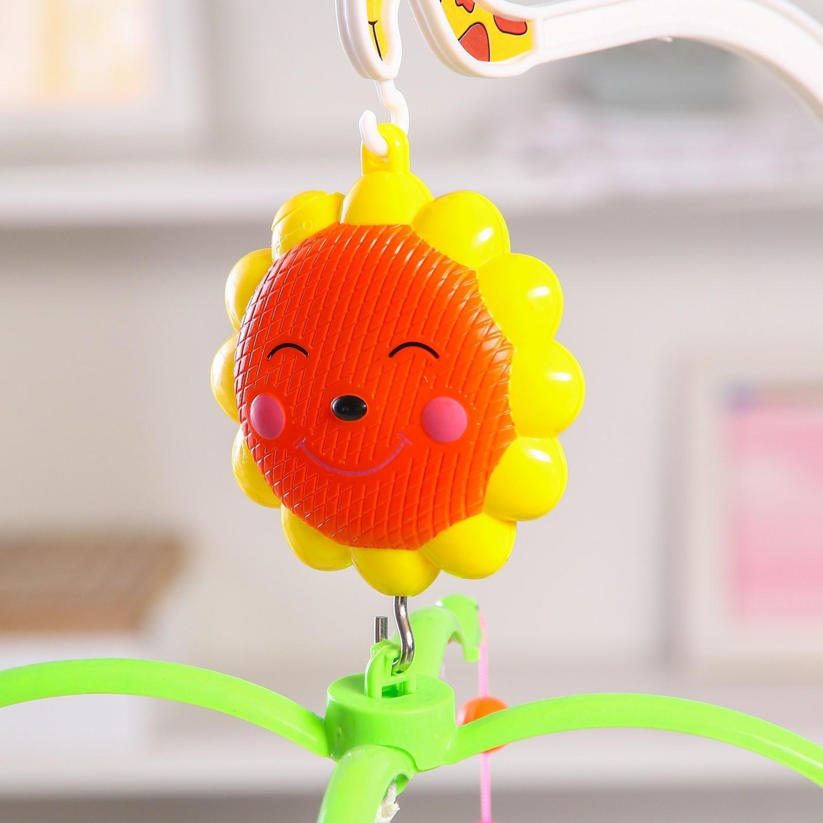 Музыкальный мобиль «Пряничный домик. Птички-погремушки», в пакете