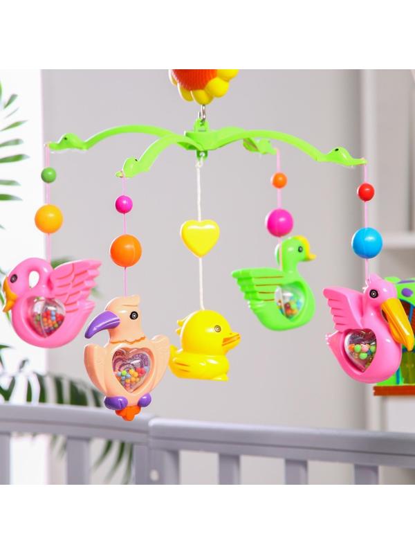 Музыкальный мобиль «Пряничный домик. Птички-погремушки», в пакете