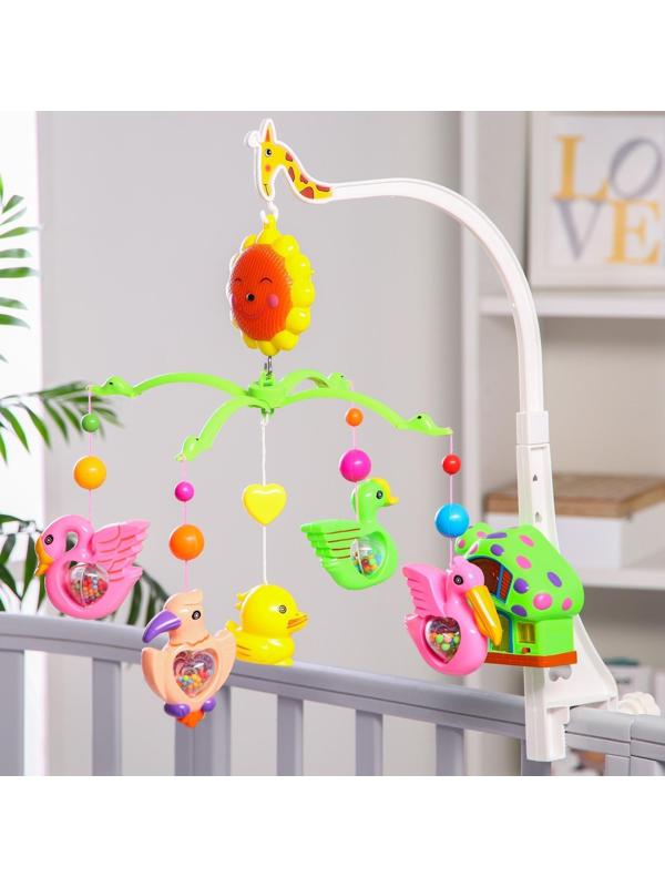 Музыкальный мобиль «Пряничный домик. Птички-погремушки», в пакете