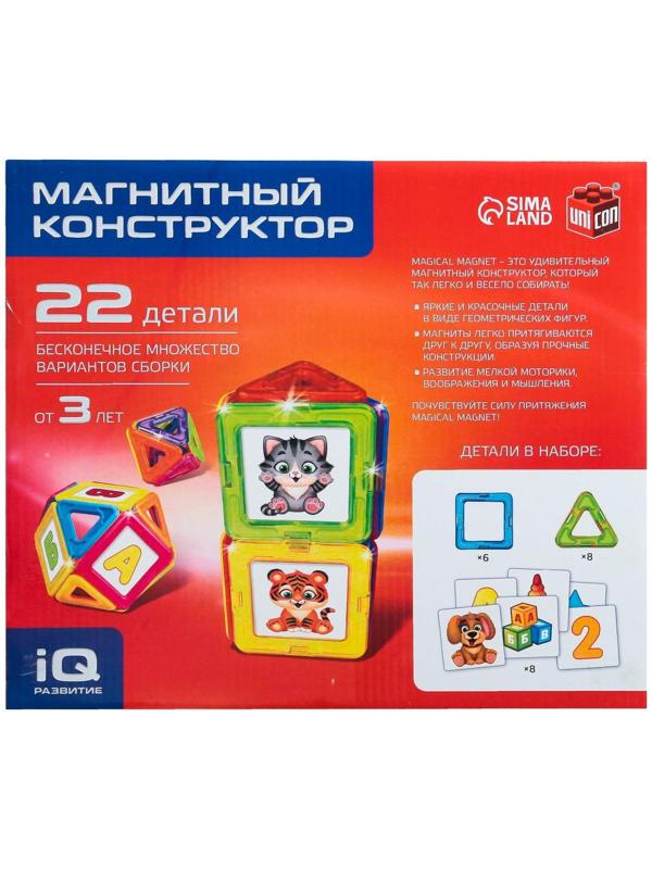 Магнитный конструктор Magical Magnet, 22 детали, детали матовые