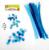 Набор для творчества из проволоки с ворсом, помпонов, глаз №5, цвет голубой