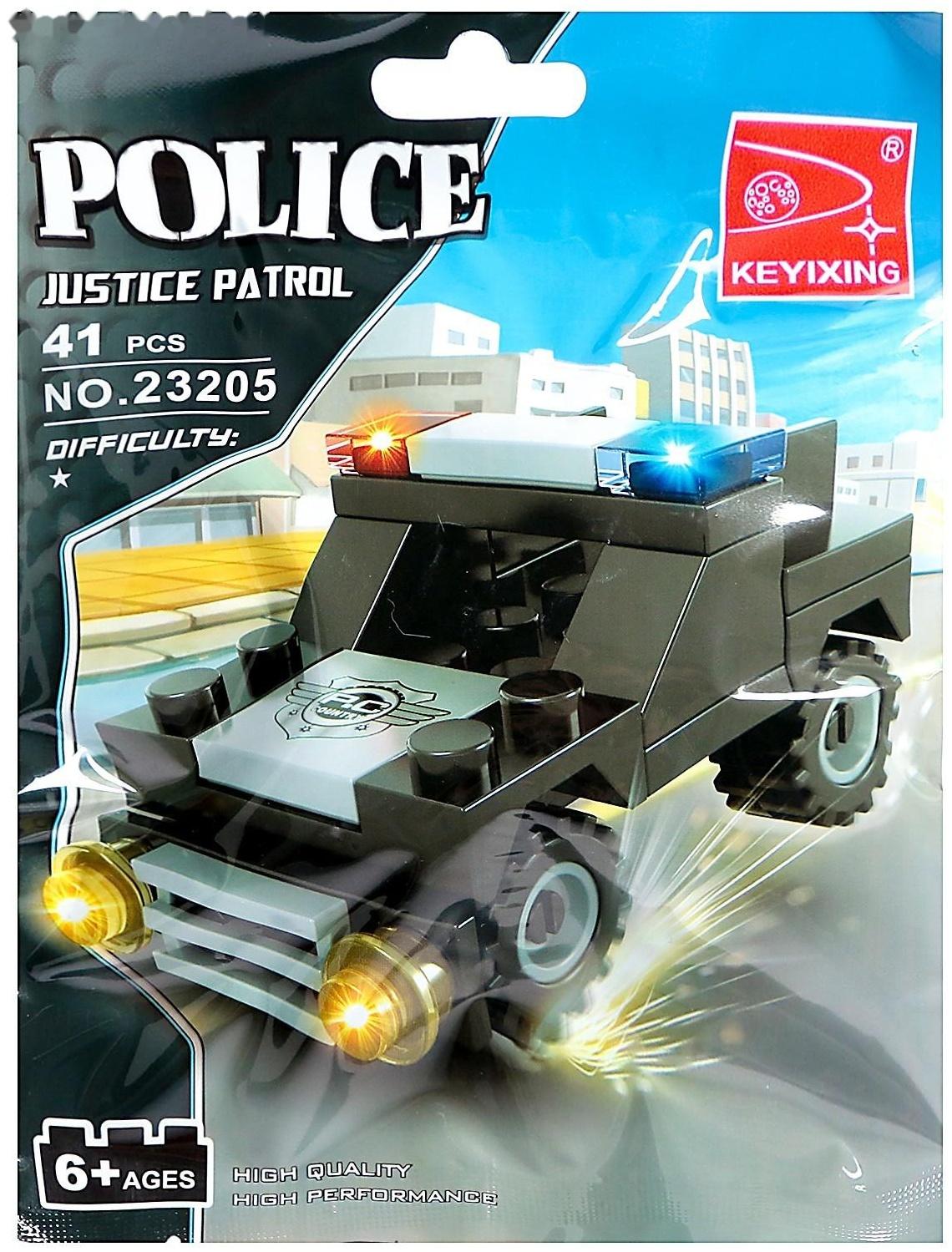 Конструктор «Полицейский джип», 41 деталь