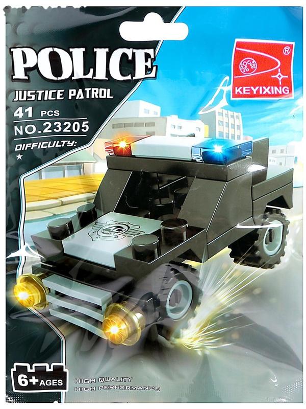 Конструктор «Полицейский джип», 41 деталь