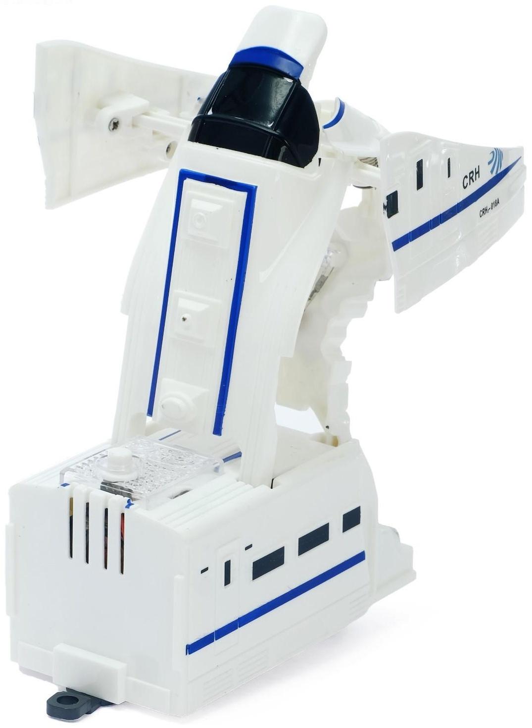 Железная дорога «Робот», работает от батареек, свет и звук