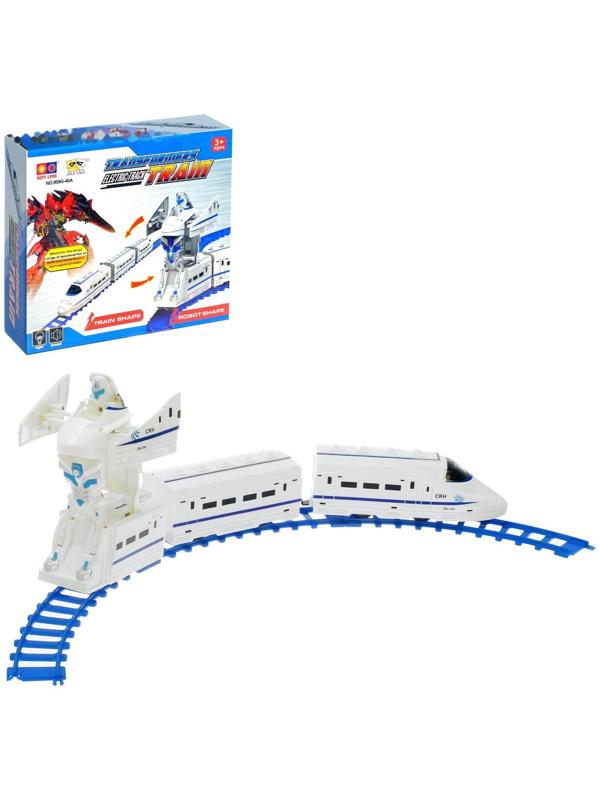 Железная дорога «Робот», работает от батареек, свет и звук