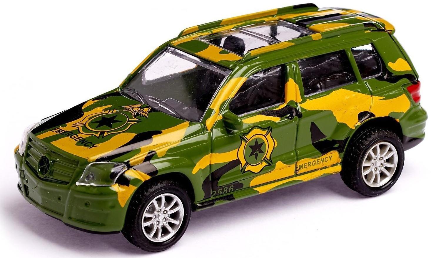 Машина металлическая «Армия», масштаб 1:43, инерция, МИКС