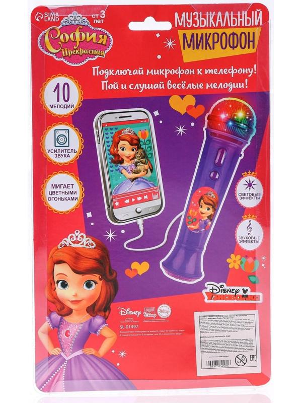 Микрофон музыкальный «София Прекрасная», звук, свет