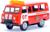 Машина металлическая «Микроавтобус пожарная служба», инерционная, масштаб 1:43, МИКС