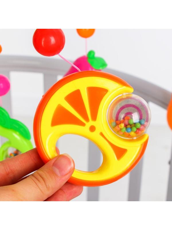 Мобиль музыкальный «Фрукты», работает от батареек