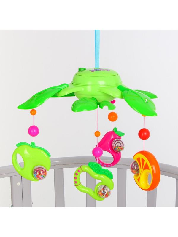 Мобиль музыкальный «Фрукты», работает от батареек