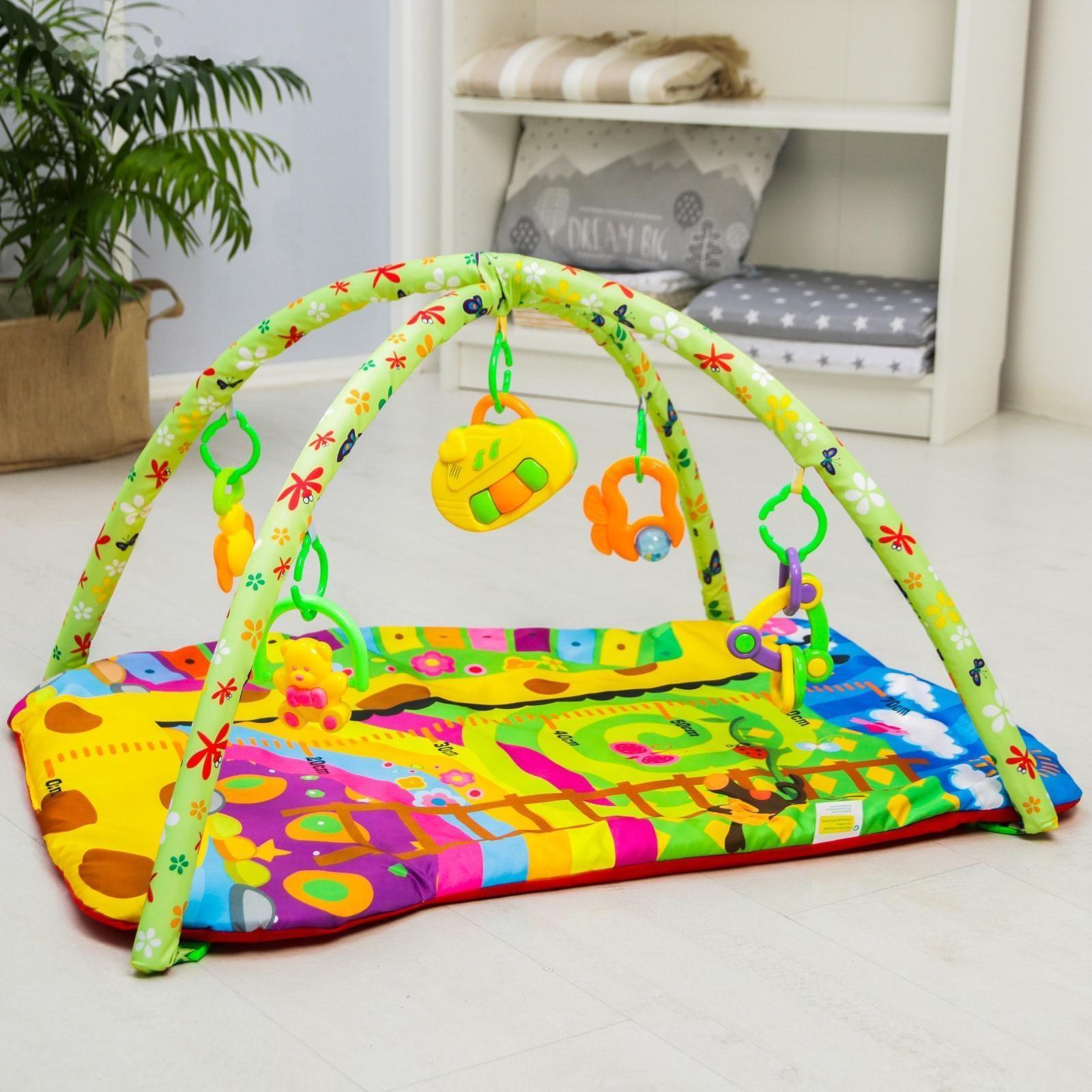 Развивающий коврик с дугами «Ростомер Жирафик», р-р 81х68х0,5 см.