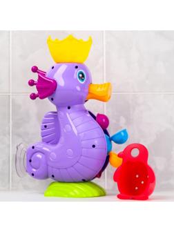 Набор игрушек для игры в ванне «Мельница. Морской конёк», на присоске