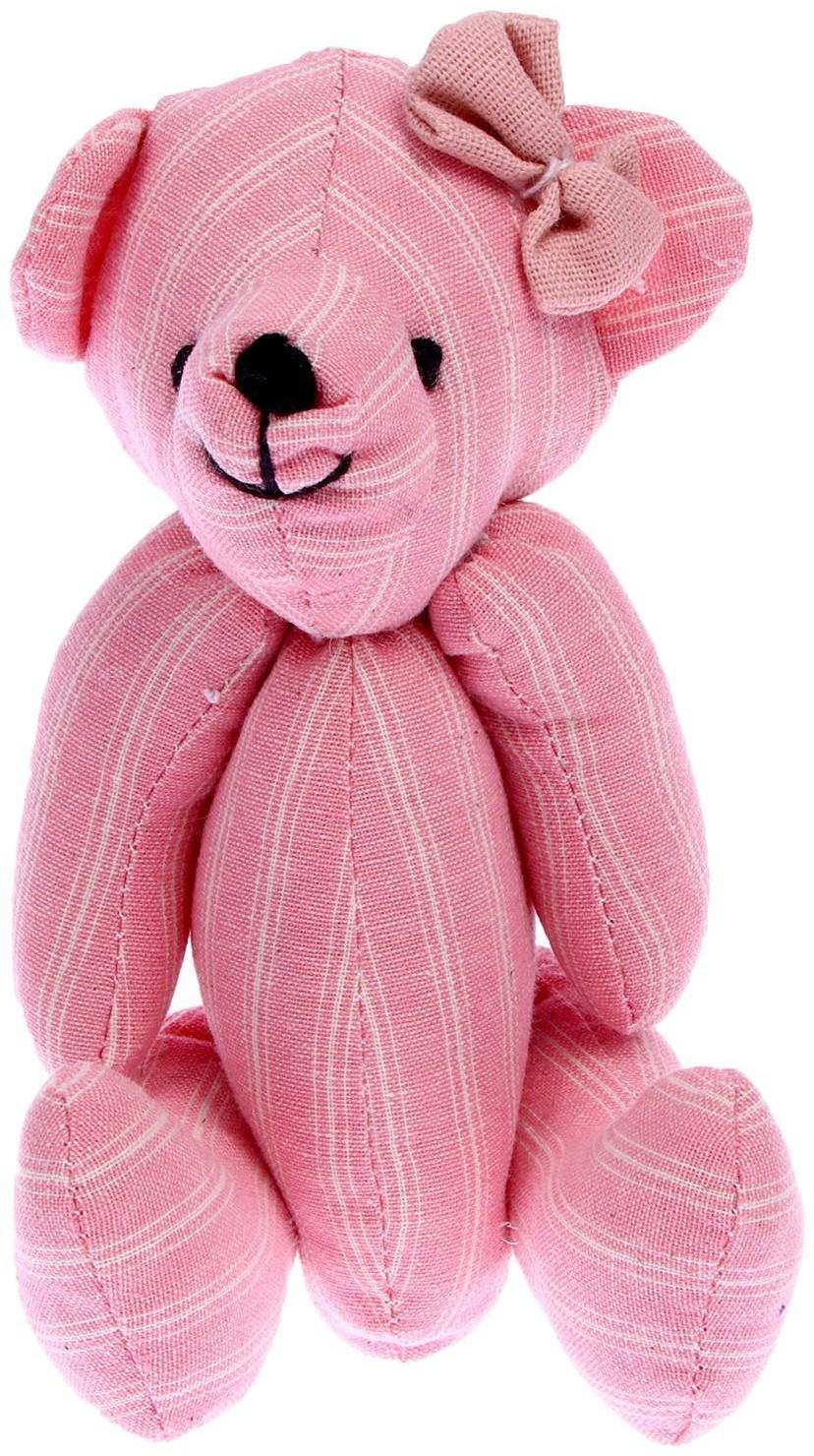 Мягкая игрушка «Полосатый мишка», мальчик и девочка, виды МИКС