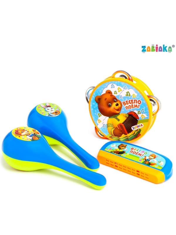 Набор музыкальных инструментов «Весело поём!», 4 предмета, цвета МИКС