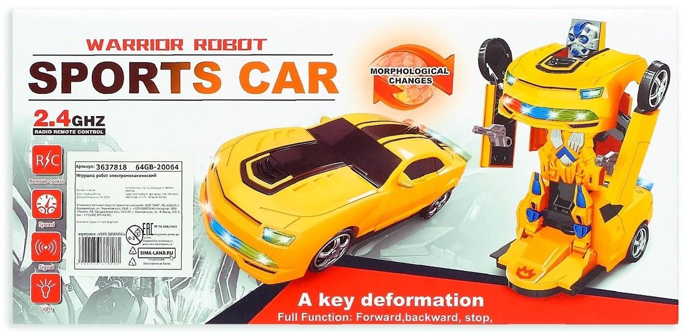 Робот радиоуправляемый «Автобот», трансформируется, световые и звуковые эффекты, JS001