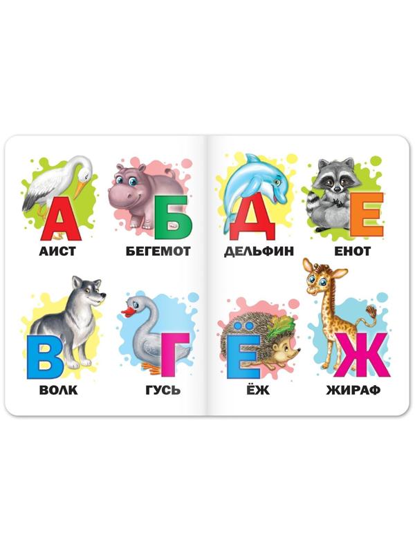 Книги картонные развивающие, набор 4 шт., по 10 стр.