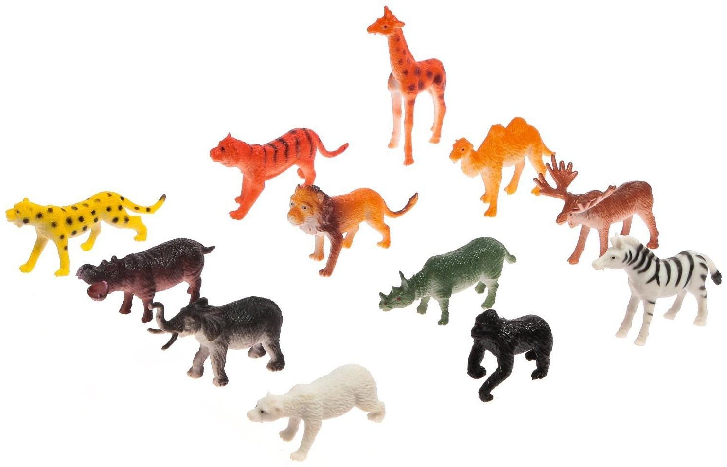 Обучающий набор «Животные со всего света»: животные и плакат, по методике Монтессори