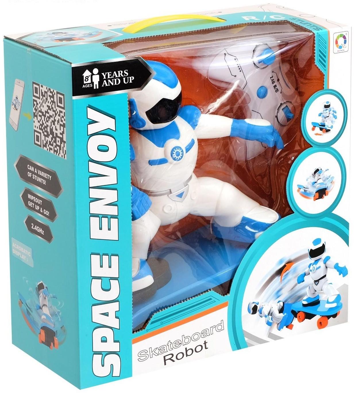 Робот радиоуправляемый «Скейтбордист», световые и звуковые эффекты, работает от батареек