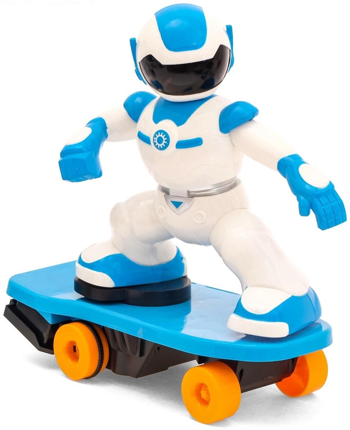 Робот радиоуправляемый «Скейтбордист», световые и звуковые эффекты, работает от батареек