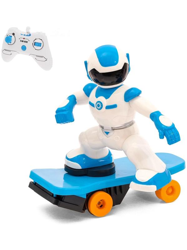 Робот радиоуправляемый «Скейтбордист», световые и звуковые эффекты, работает от батареек